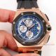 Imitation Audemars Piguet 44MM Rose Gold Blue Dial Watch Men's (2)_th.jpg